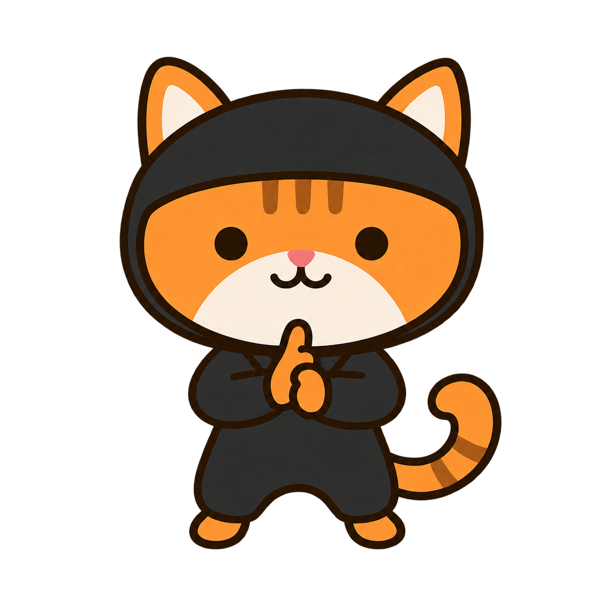 オレンジ色の猫忍者、NINZYA Worksのキャラクター